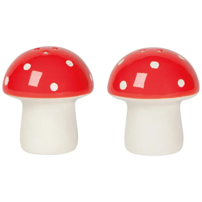 Salt and Pepper Shakers Set of 2 - Toadstool - image 1