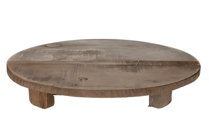 Tray with Feet Historic Wood "Color: Natural","Size: 38x7cm"
