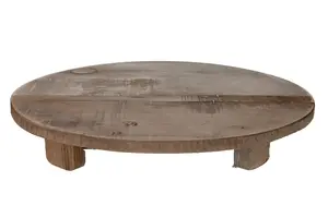 Tray with Feet Historic Wood "Color: Natural","Size: 38x7cm"