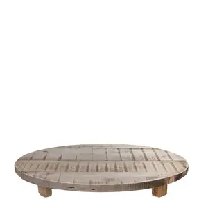 Tray with Feet Historic Wood "Color: Natural","Size: 58x7cm"